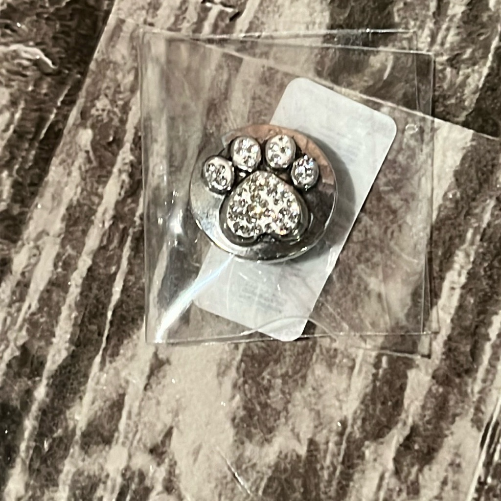 Magnolia And Vine Paw Print Charm